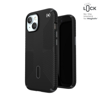 Speck Presidio2 Grip ClickLock & MagSafe - Etui iPhone 16e / iPhone 15 / iPhone 14 / iPhone 13 (Black)